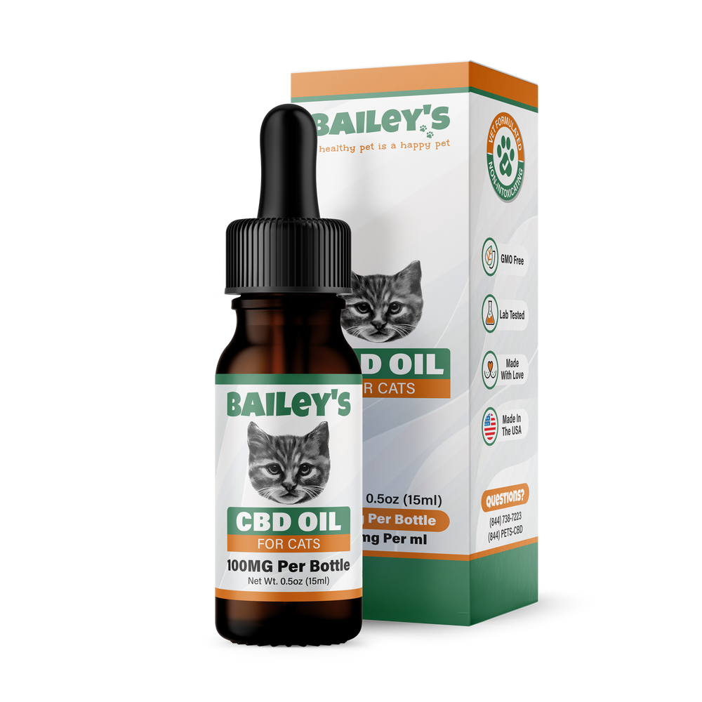 CBD Oil for Cats VetApproved & HighQuality Bailey's CBD Bailey's CBD