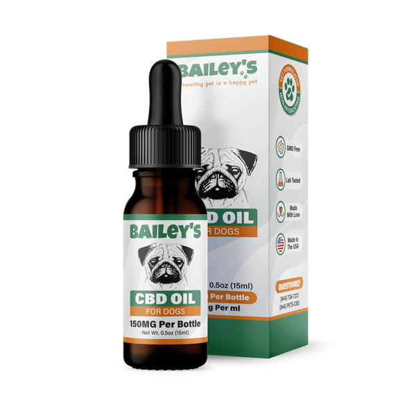 Bailey's 150mg CBD Oil For Dogs Product Image