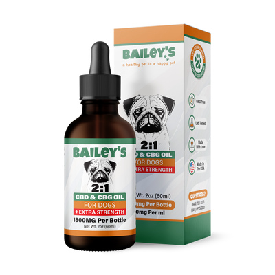 Extra Strength 2:1 CBD & CBG Oil For Dogs