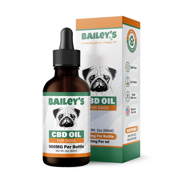 Bailey's 600mg CBD Oil for Dogs Product Image 