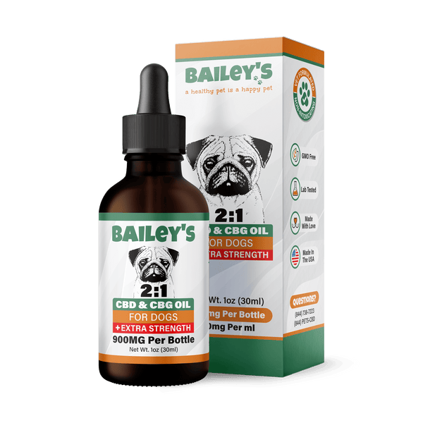 Extra Strength 2:1 CBD & CBG Oil For Dogs