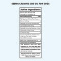 Active Ingredients - Calming CBD Oil For Dogs 2oz