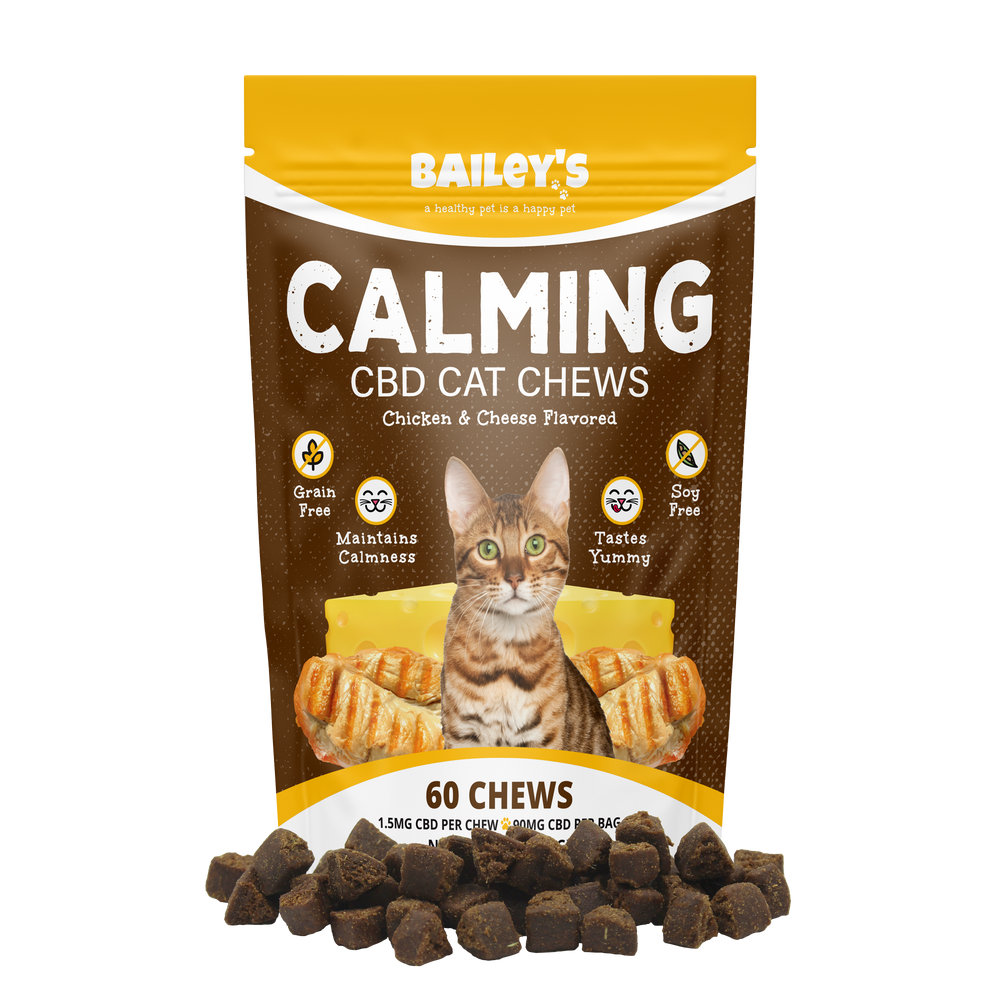 Bailey's Calming CBD Cat Chews - Stress Relief Treats