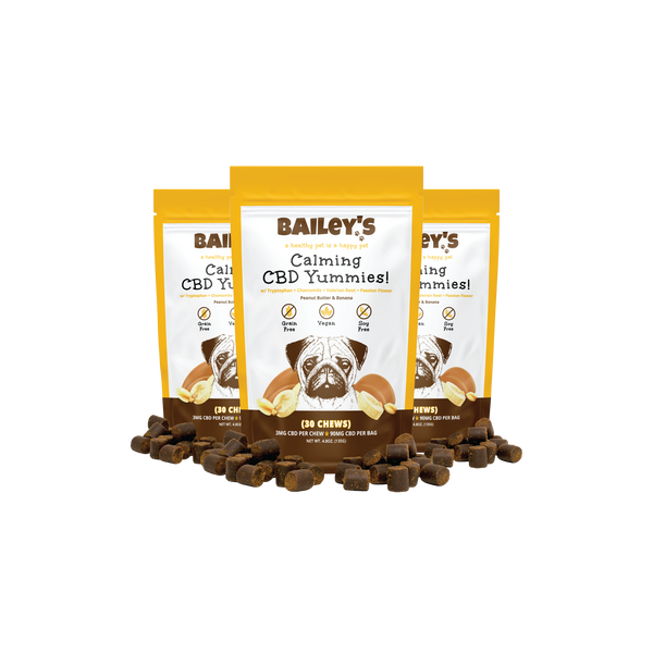 Bailey's Calming CBD Yummies 30 Count 3 Bags