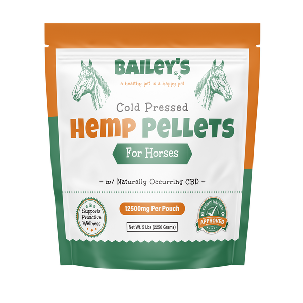 Bailey's CBD Pellets For Horses - Front of 5 Pound Bag [turn on images to view]