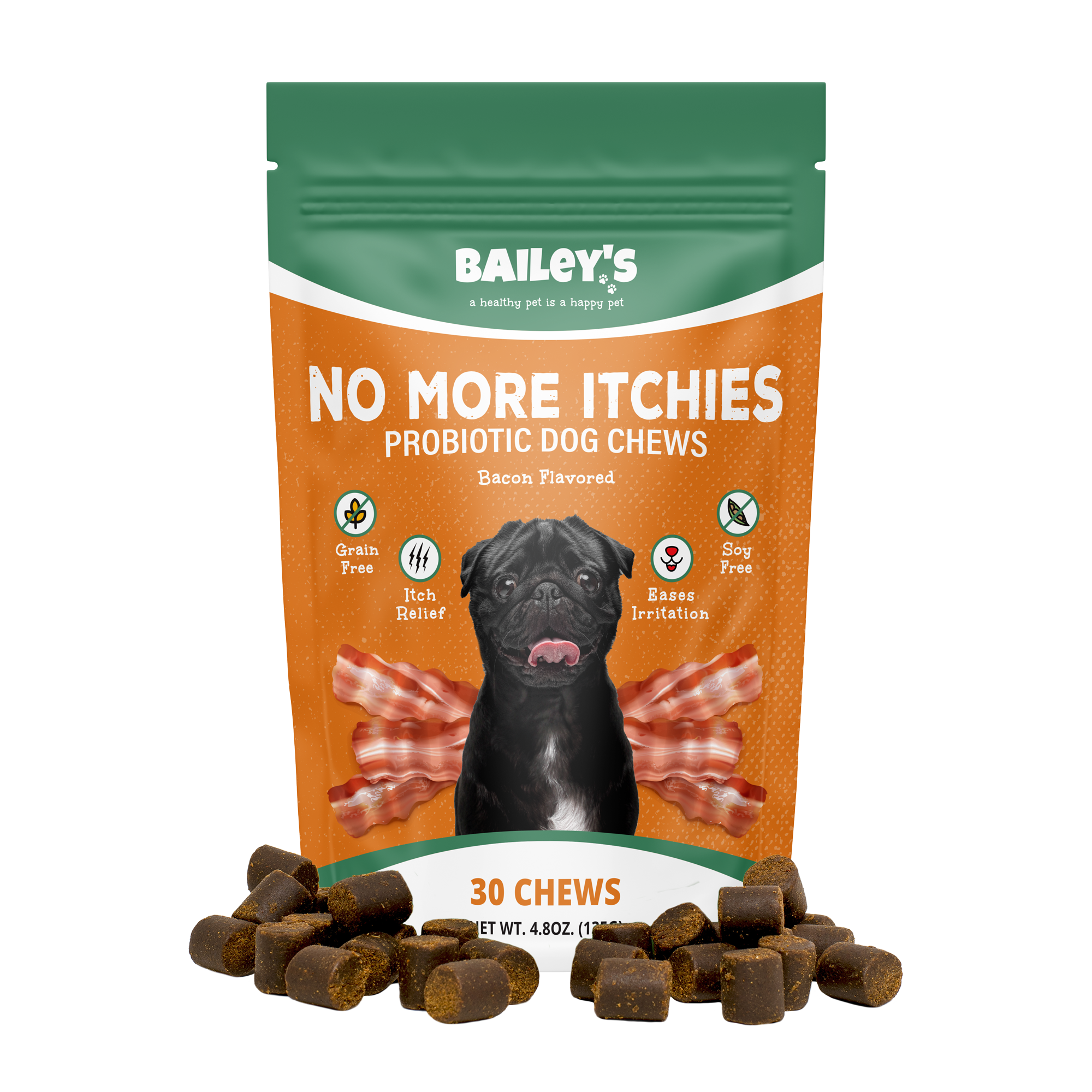 No More Itchies Dog Chews: Relief Comfort Bailey's