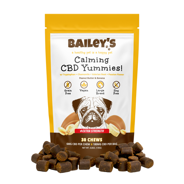 Bailey's Calming CBD Yummies Extra Strength 30 Count Front