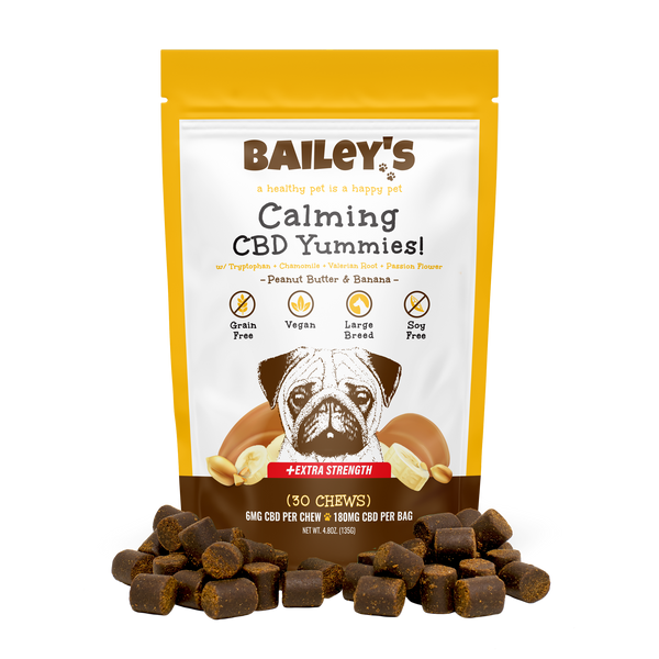 Bailey's Calming CBD Yummies 30 Count Extra Strength Product Close-Up