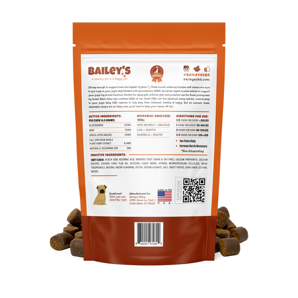 Bailey's CBD Dog Chews Monthly Membership