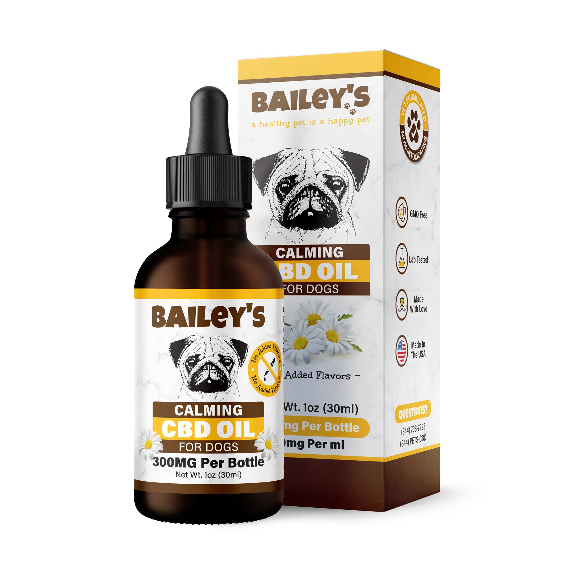 Calming CBD Oil For Dogs | Stress & Anxiety Relief For Dogs | Bailey's CBD