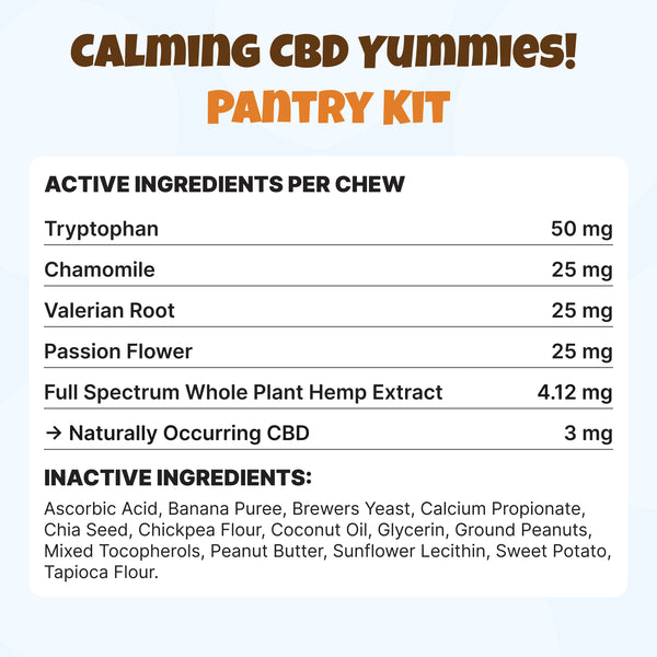 Calming CBD Yummies! Pantry Kit