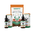 Baileys CBD Oil For Cats 100mg & Omega Hemp CBD Soft Chews Extra Strength 30 Count & CBD Oil For Dogs 300mg