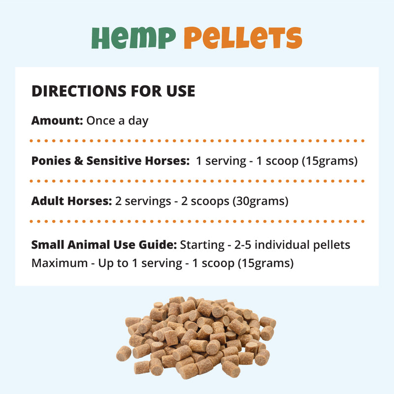 Hemp CBD Pellets For Horses Directions For Use Guide