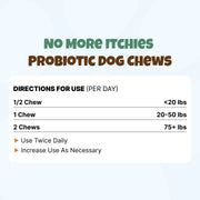 No More Itchies Probiotic Dog Chews