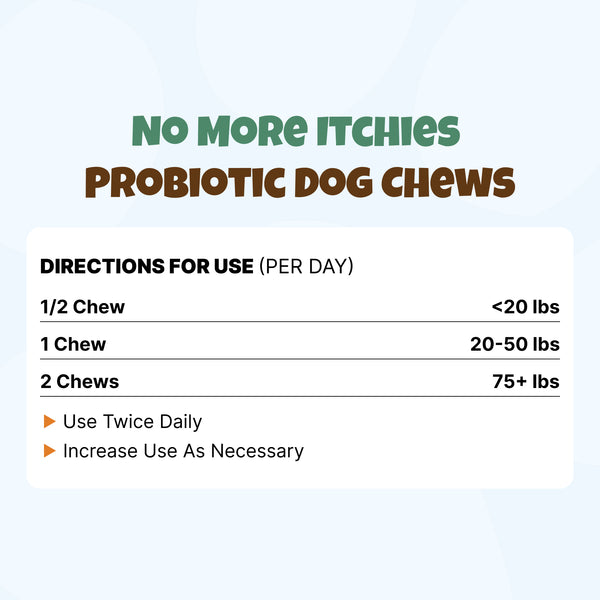 No More Itchies Probiotic Dog Chews