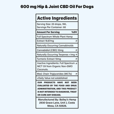 Hip & Joint CBD Oil For Dogs