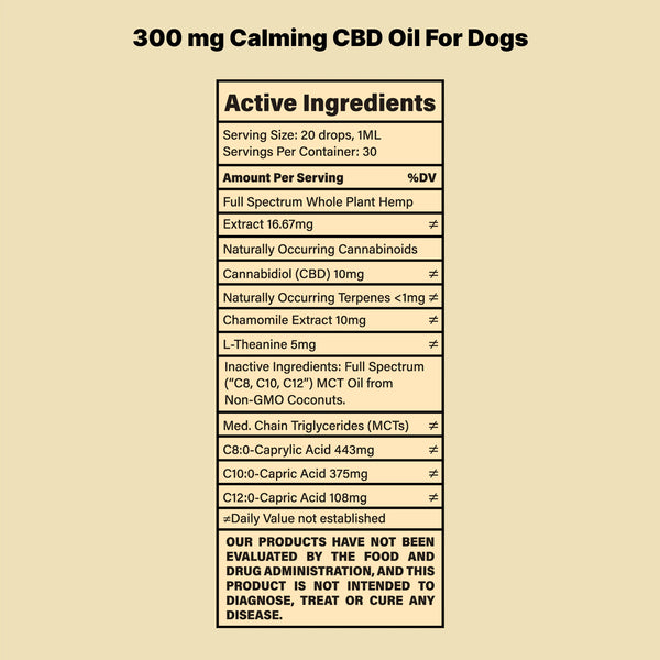 Calming CBD Oil For Dogs