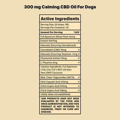 Calming CBD Oil For Dogs