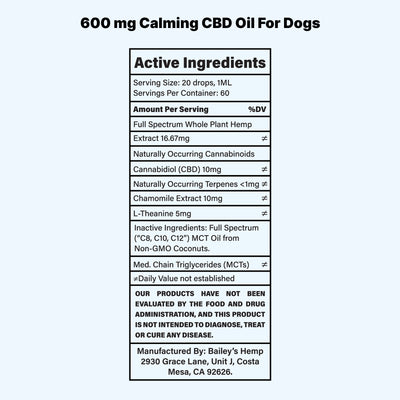 Calming CBD Oil For Dogs