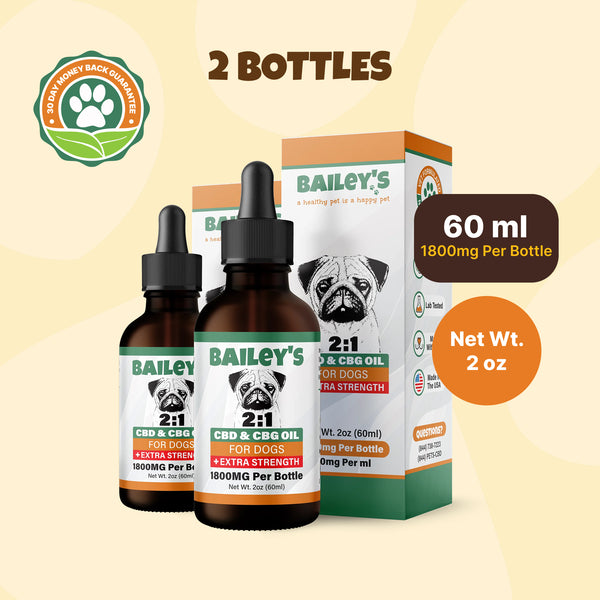 Extra Strength 2:1 CBD & CBG Oil For Dogs