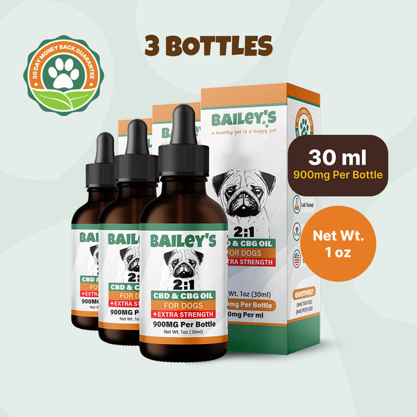 Extra Strength 2:1 CBD & CBG Oil For Dogs