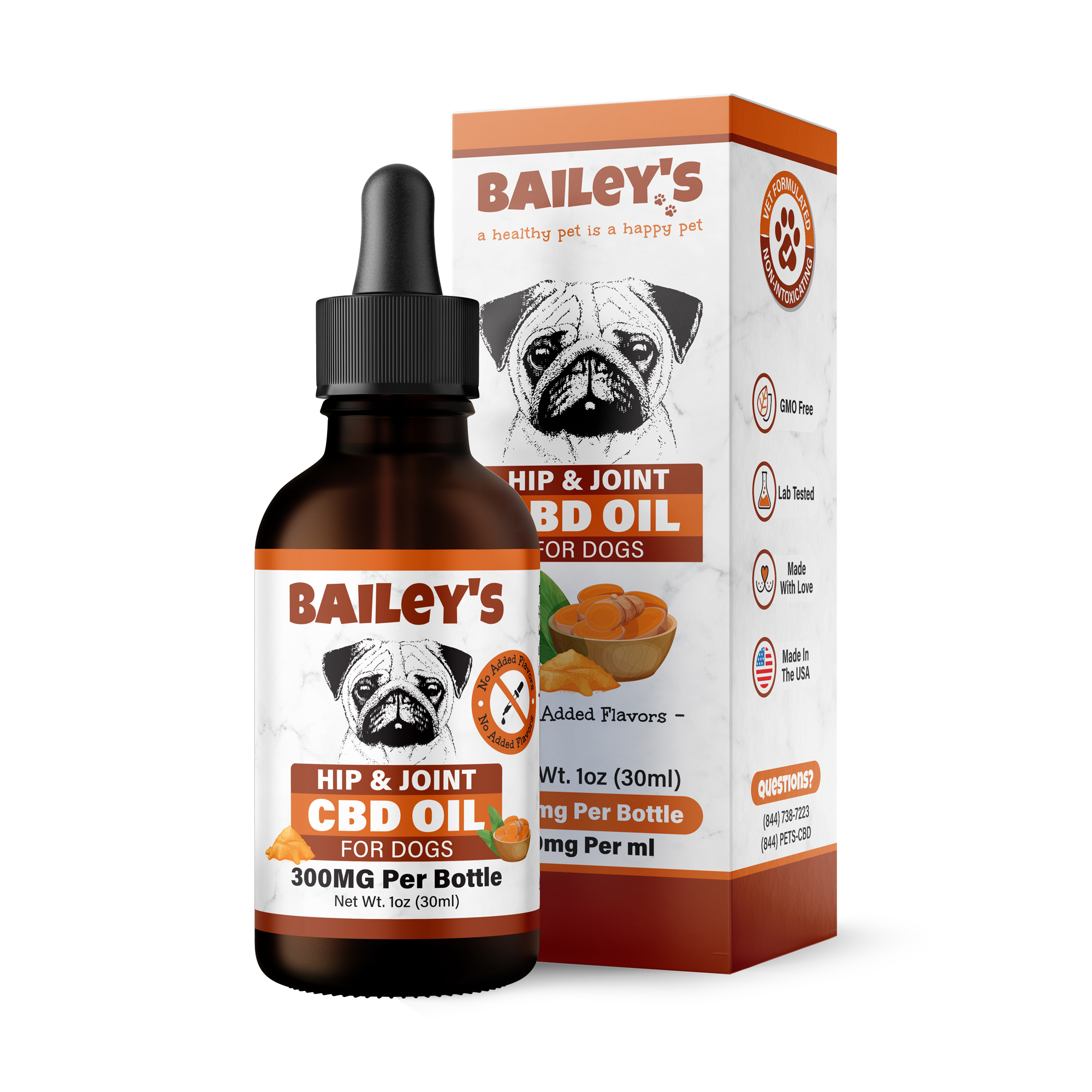 Bailey s Hip Joint CBD Oil Natural Dog Mobility Support