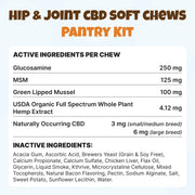 Hip & Joint CBD Soft Chews Pantry Kit