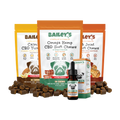 Baileys CBD Oil For Dogs 150mg & Omega Hemp CBD Soft Chews Extra Strength 30 Count & Calming CBD Yummies Extra Strength 30 Count & Hip & Joint CBD Soft Chews Extra Strength 30 Count