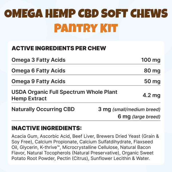 Omega Hemp CBD Soft Chews Pantry Kit