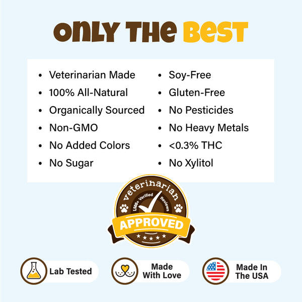 Product Features - Calming CBD Oil For Dogs