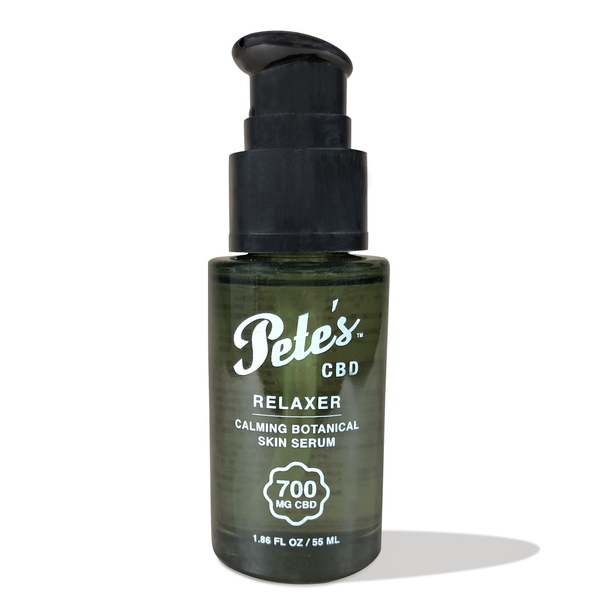 Pete's 700mg CBD Infused Relaxer-  Calming Botanical Skin Serum (Pump)