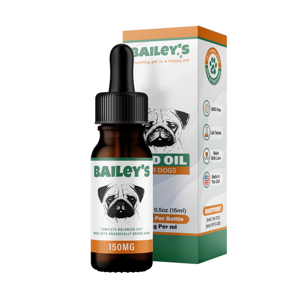 Bailey's CBD Oil For Dogs | 150MG 15ML Trial Size Bottle
