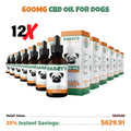 Bailey's CBD Oil For Dogs | 600MG 60ML Large Size Bottle (Best Value!)