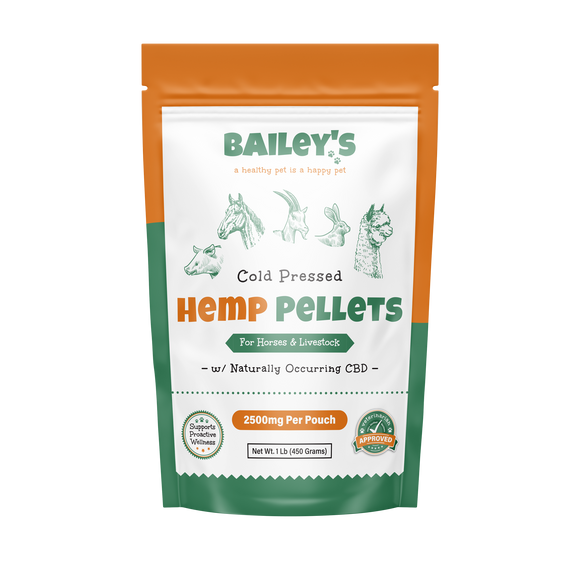 Bailey's CBD Pellets For Horses - 1lb Bag - Product Image - Front Side