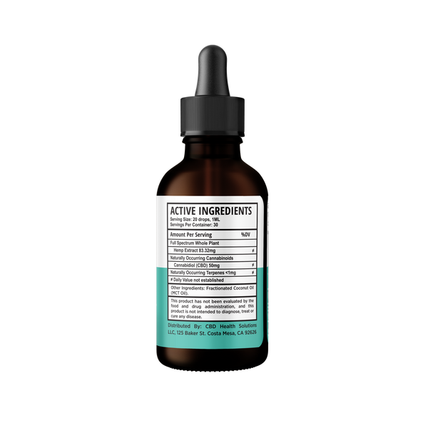 CBD Health Solutions 1500MG Full Spectrum CBD Oil