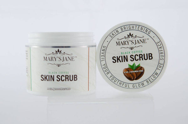 Mary's Jane Beauty Black Coffee CBD Skin Scrub - Bailey's