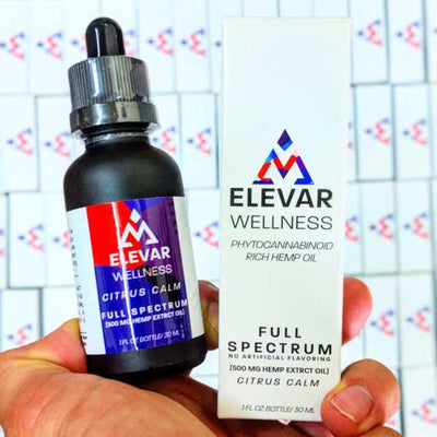 Elevar Wellness True Full Spectrum Hemp Oil w/ Naturally Occurring CBD & Terpenes