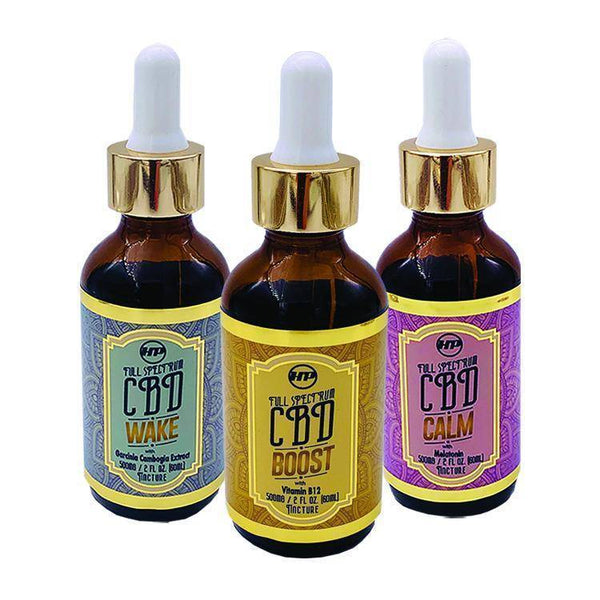 CBD Oil Trio Tinctures(Wake, Boost, & Calm) – 500 mg per bottle