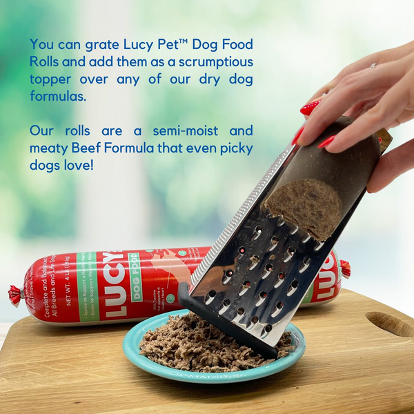 Lucy Pet Beef Formula Dog Food Roll Meal Topper For Dogs
