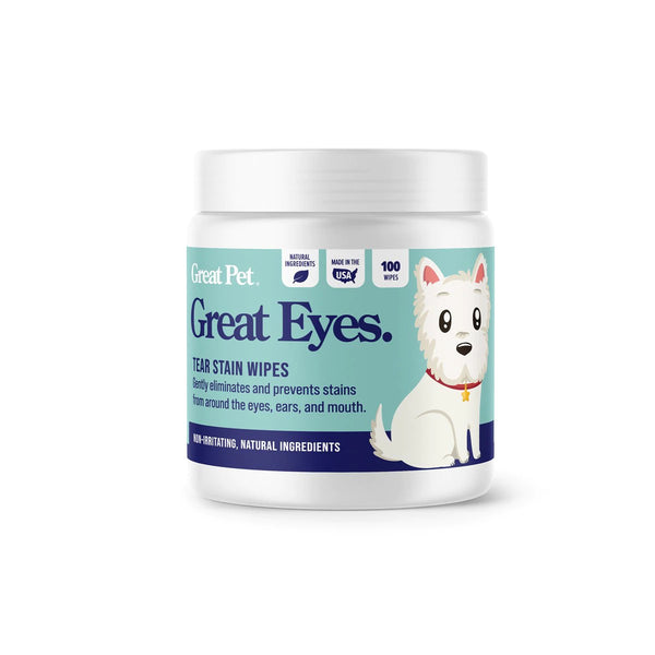 Great Pet® Great Eyes Tear Stain Wipes - Main Image