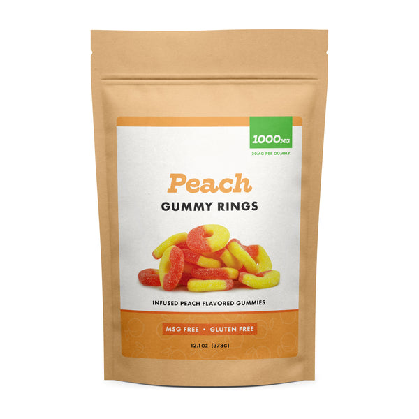 CBD Works | Peach Gummy Rings | CBD Gummies