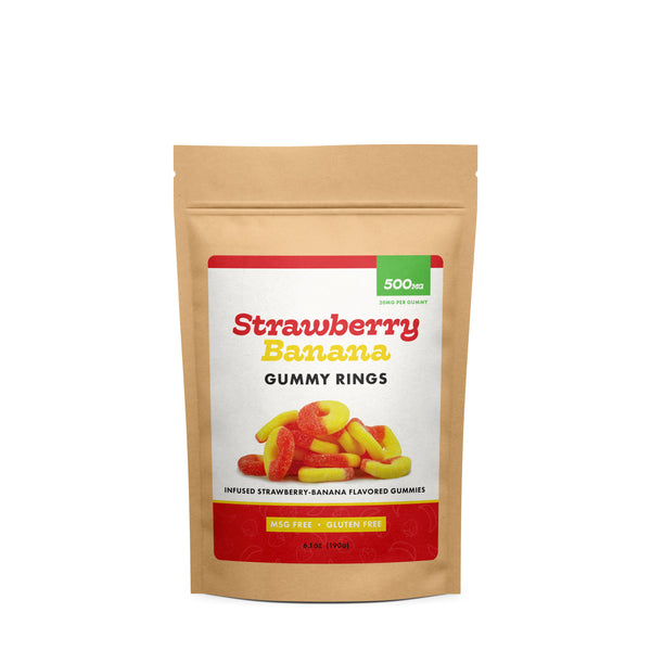 CBD Works | Strawberry Banana CBD Gummy Rings
