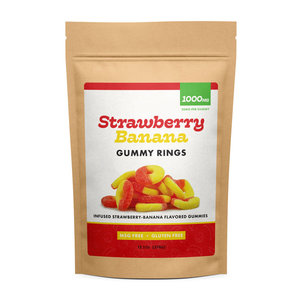 CBD Works | Strawberry Banana CBD Gummy Rings