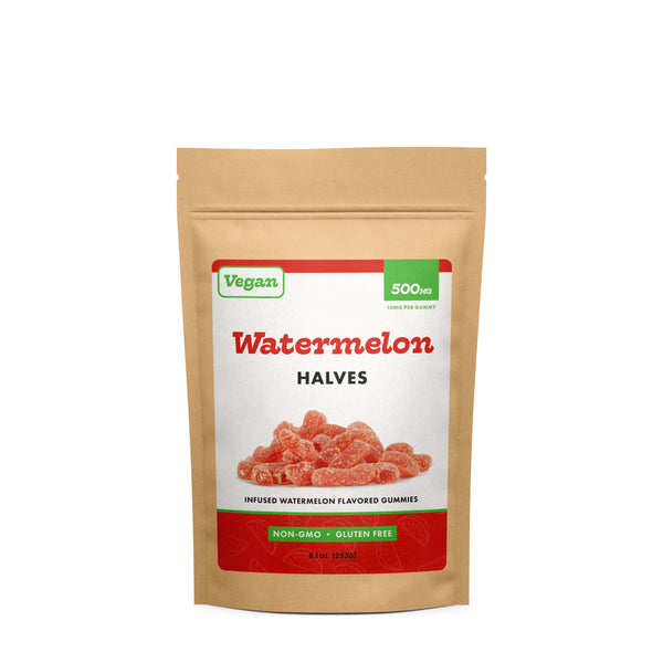 CBD WORKS VEGAN WATERMELON HALVES | CBD GUMMIES