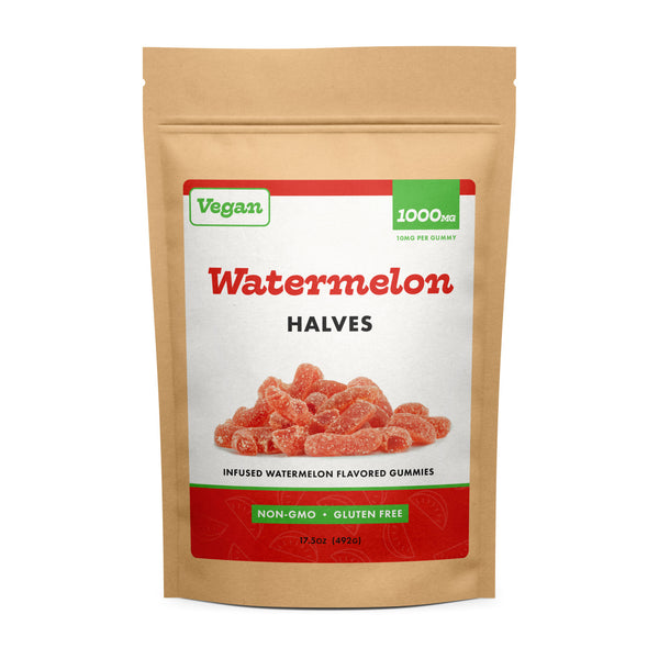 CBD WORKS VEGAN WATERMELON HALVES | CBD GUMMIES